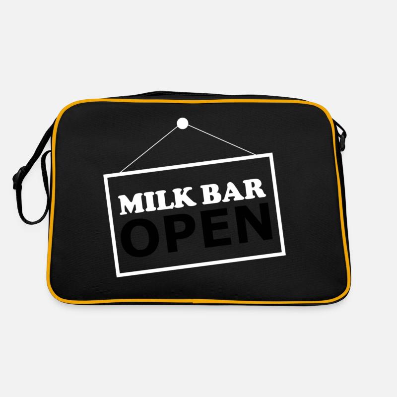 Milk Bar open Retro Tasche
