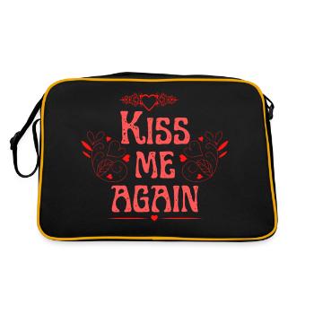 Kiss me again - Retro Bag - black/gold - Back