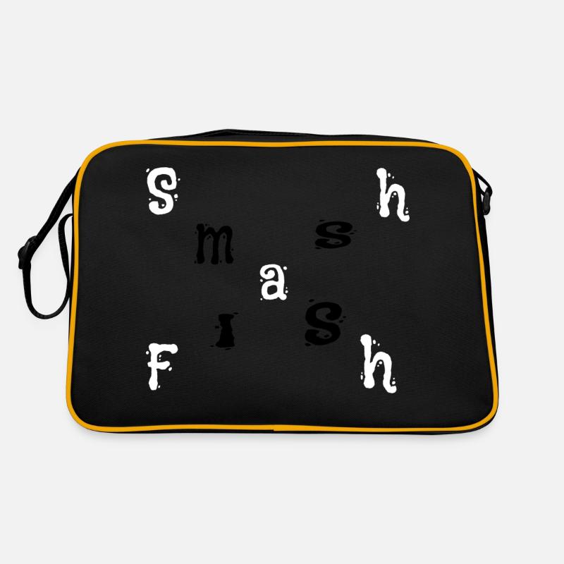 Smash Flash Design - Retro Bag - black/gold