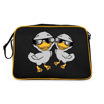 2 lunettes de soleil Cool Duckling - Sac Retro - noir/or - Dos