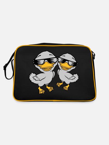 2 Cool Duckling Sunglasses - Retro Bag - black/gold - Back