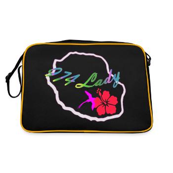 974 LADY 2 - Retro Bag - black/gold - Back