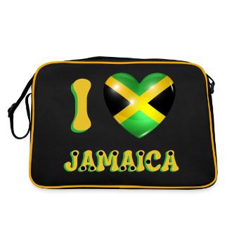 I love Jamaica - Sac Retro - noir/or - Dos