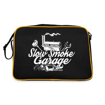 Slow Smoke Garage 5000 white - Sac Retro - noir/or - Dos