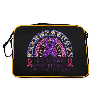 Alzheimer's Disease Brain Forgotten Forgetful - Retro Bag - black/gold - Back