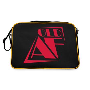 ancien logo de texte AF - Sac Retro - noir/or - Dos