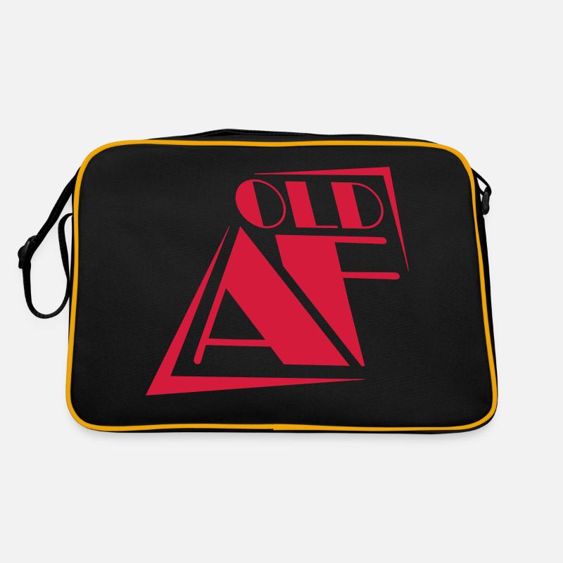 ancien logo de texte AF Sac Retro