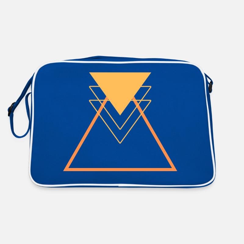 Triangle Orange Géométrie Sacrée Minimalisme Sac Retro