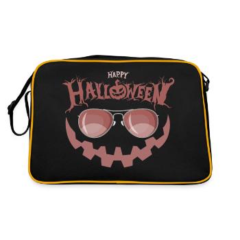 Joyeux Halloween Citrouille Garçons Filles Chemise Enfants - Sac Retro - noir/or - Dos