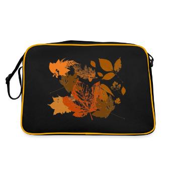 Autumn leaf - Retro Bag - black/gold - Back