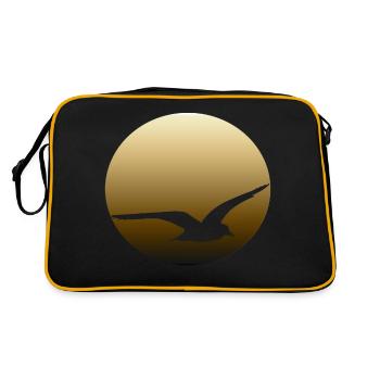 Oiseau - Sac Retro - noir/or - Dos