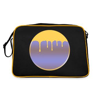 Il est en cours d’exécution - Sac Retro - noir/or - Dos