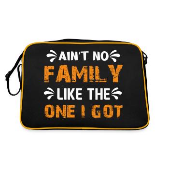 Il n’y a pas de famille comme celle que j’ai eue - Sac Retro - noir/or - Dos