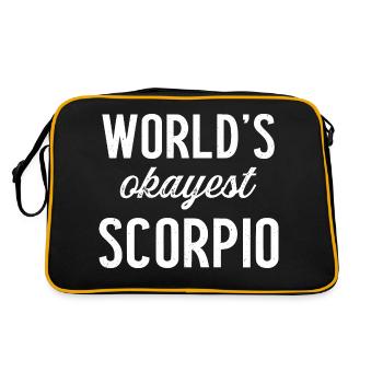 World's okayest scorpio horoscop zodiac sign astro - Sac Retro - noir/or - Dos