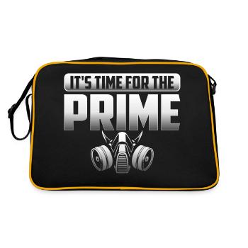 It's Time For The Prime Auto Body Painter Technic - Retro Tasche - Schwarz/Gold - Hinten
