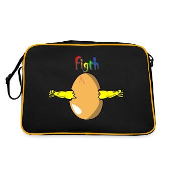 Œufs LGBT - Sac Retro - noir/or - Dos