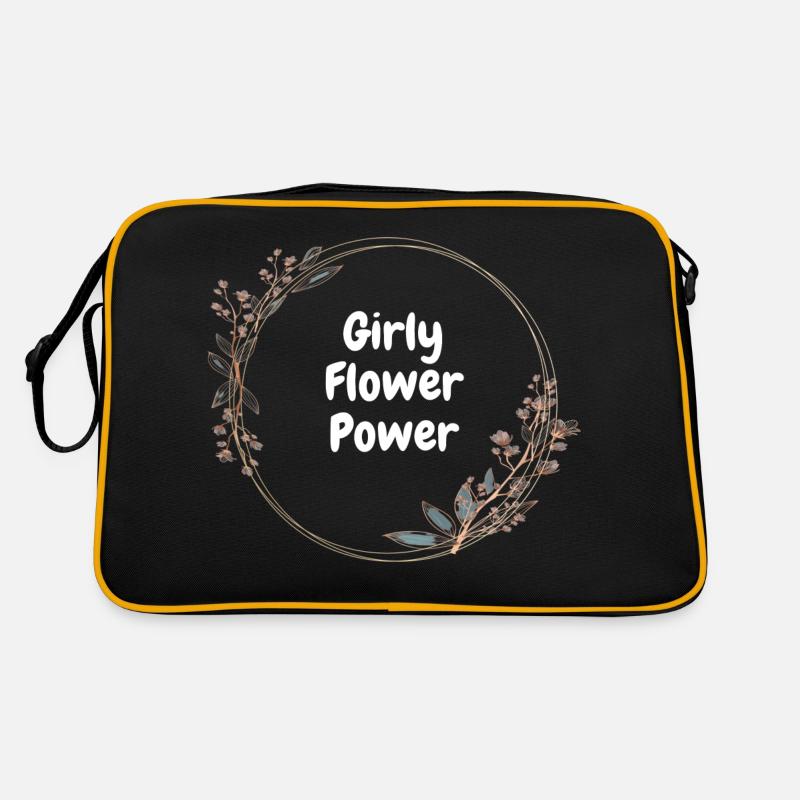 Girly Flower Power Retro Tasche