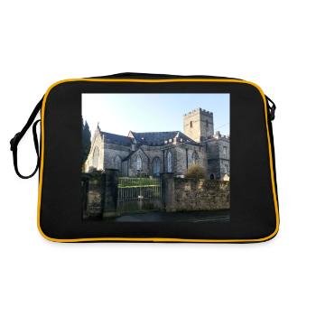 Cathédrale de l’Église d’Irlande, Sligo Town, Irlande. - Sac Retro - noir/or - Dos