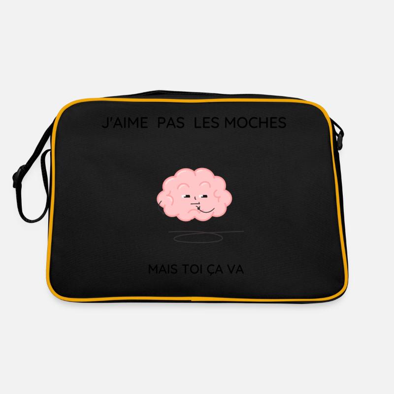 J'aime pas les gens pas beaux mais toi ça va Sac Retro