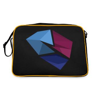 Blue flash - Retro Tasche - Schwarz/Gold - Hinten