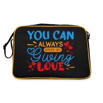 VOUS POUVEZ TOUJOURS DONNER DE L’AMOUR - Sac Retro - noir/or - Dos