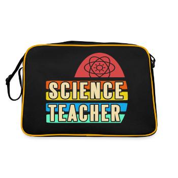 Rétro Vintage SCIENCE Teacher Designs - Sac Retro - noir/or - Dos