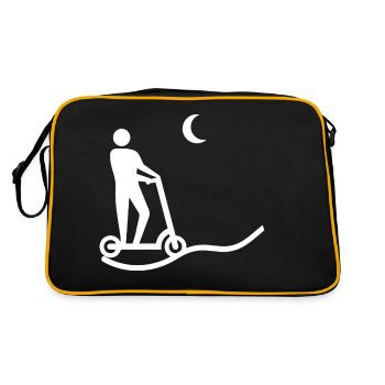E-Scooter E-Roller Scooter - Sac Retro - noir/or - Dos