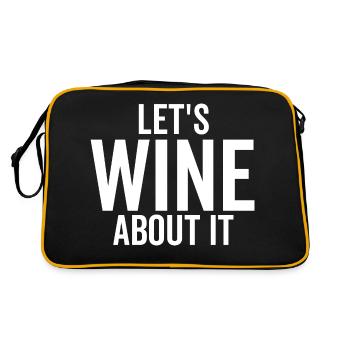Let's Wine About It - Retro Bag - black/gold - Back