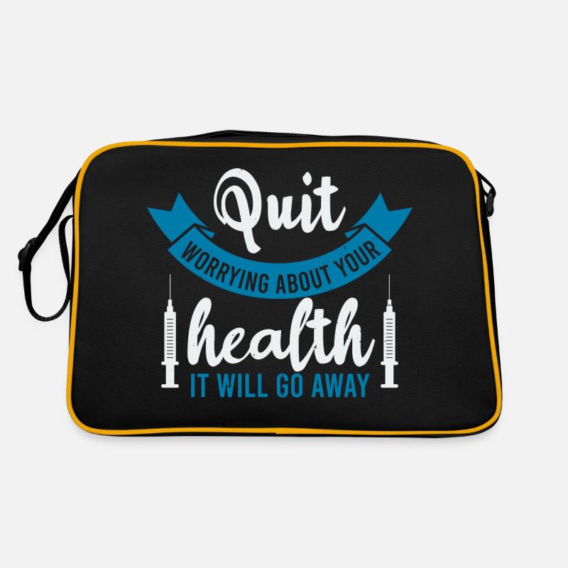 PUIT SORGEN UM IHRE GESUNDHEIT ES WIRD VERSCHWINDEN Retro Tasche