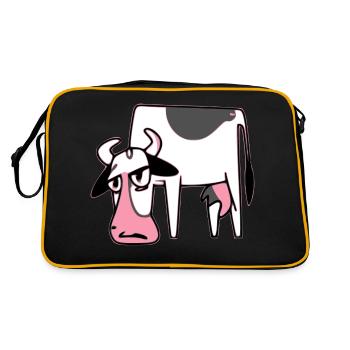 Elise la vache aigrie - Sac Retro - noir/or - Dos
