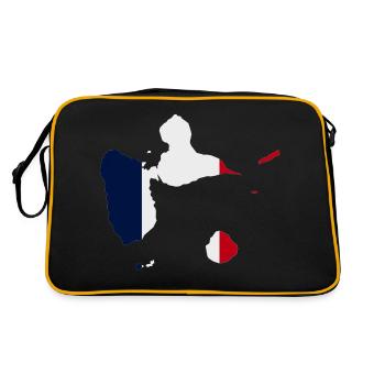 Carte de la guadeloupe - Sac Retro - noir/or - Dos
