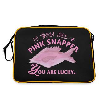 Snapper Fish - Amateur de poisson - Sac Retro - noir/or - Dos