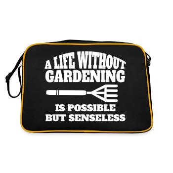 Hobby Gardener Gardener Orchard Garden Gift - Retro Bag - black/gold - Back