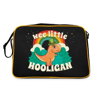 WEE LITTLE HOOLIGAN Dinosaur Kids St Patrick s - Sac Retro - noir/or - Dos