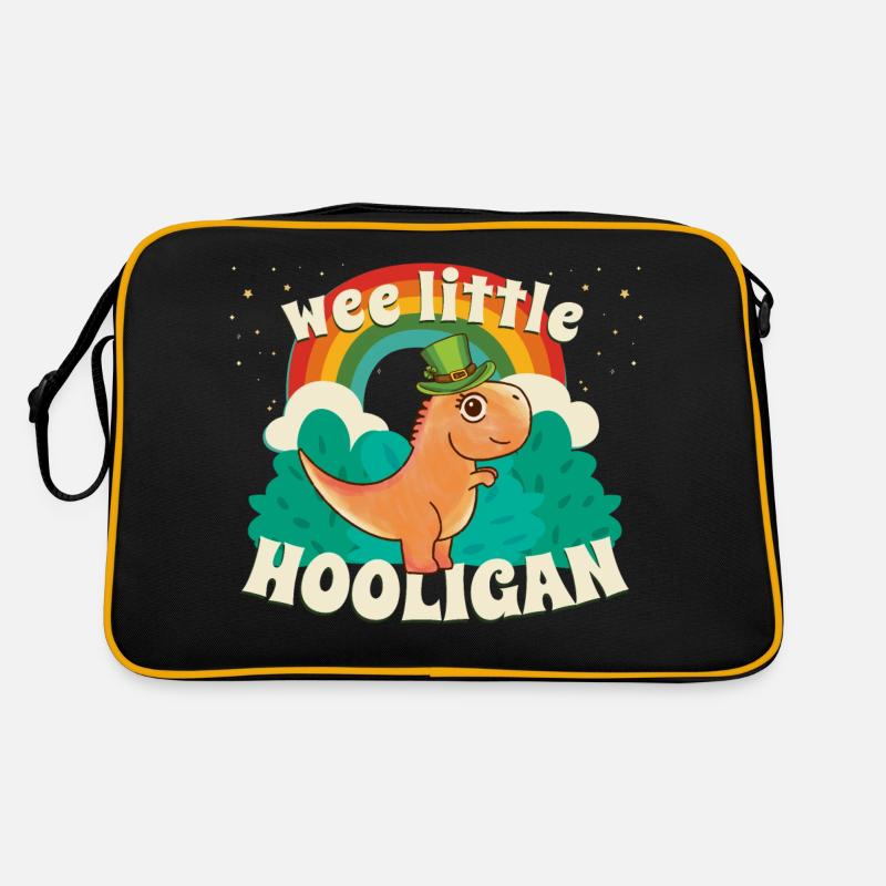 KLEINER HOOLIGAN Dinosaurier Kinder St Patrick s Retro Tasche
