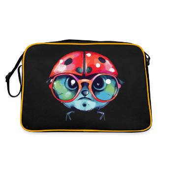 Iza bespectacled ladybug - Retro Bag - black/gold - Back