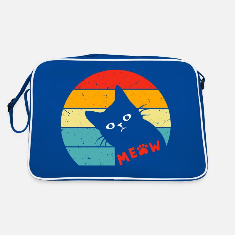 Chat noir rétro 3 Sac Retro