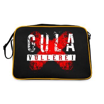 Gula - Die Völlerei - Retro Tasche - Schwarz/Gold - Hinten