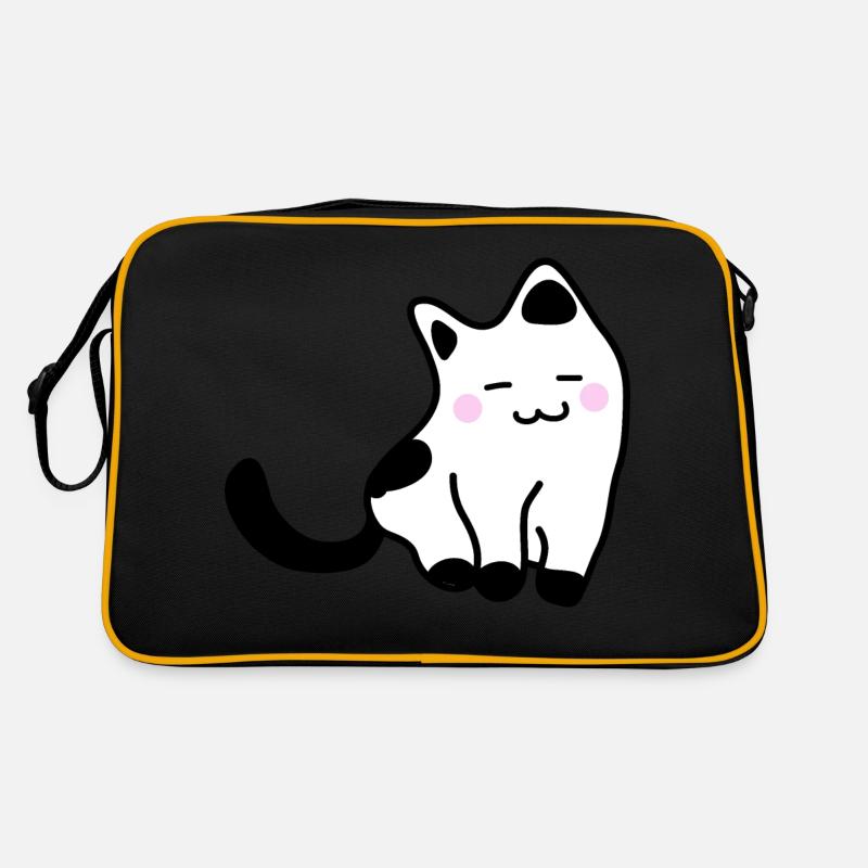 Chaton blanc Sac Retro