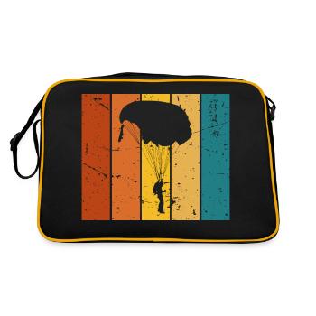Vintage Gift Parachute - Retro Bag - black/gold - Back
