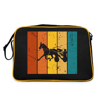 Trotter Vintage Gift Race - Retro Bag - black/gold - Back