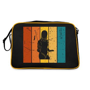 Vintage gift fencer - Retro Bag - black/gold - Back