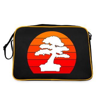 Conception d’arbre à bonsaï pour les amateurs de bonsaï débutants - Sac Retro - noir/or - Dos