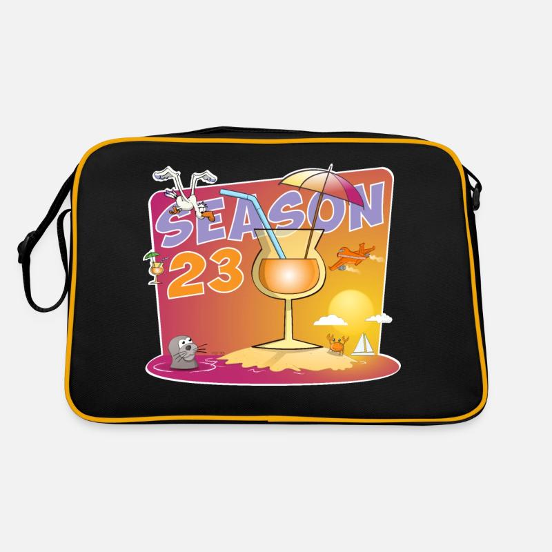Die bunte Sommersaison 2023 Retro Tasche
