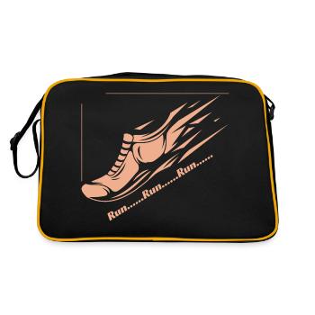 Run... Run... Run... - Retro Bag - black/gold - Back