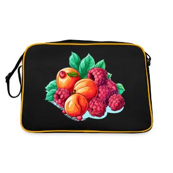 Abricots et framboises - Sac Retro - noir/or - Dos