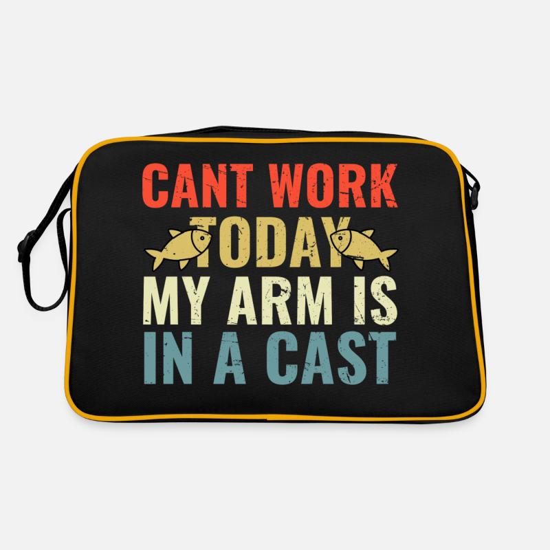 Cant Work today my Arm is in a Cast Retro Tasche