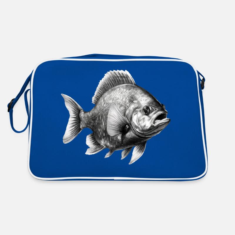 Le piranha au crayon n°2 Sac Retro