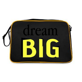Dream big - Retro Bag - black/gold - Back