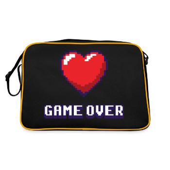 Game Over purple 2 - Retro Bag - black/gold - Back